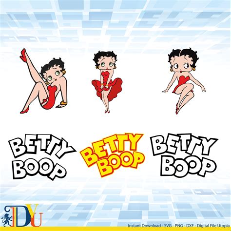 Betty Boop Svg Betty Boop Layered Svg For Cricut Betty Boop