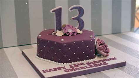 Pretty 13th Birthday Cake Bakealous