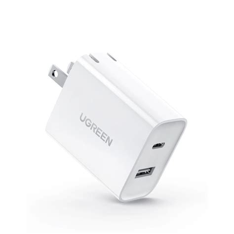 Ugreen CD170 30W Dual Fast Charging PD Adapter 1x Type-C 1X USB-A Port ...