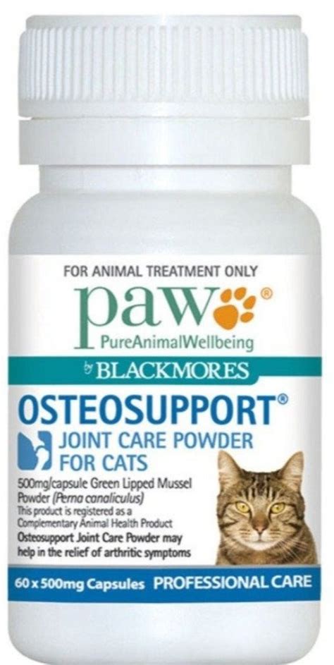 Paw By Blackmores Osteosupport Joint Care For Cats 60c 10 Off Rrp