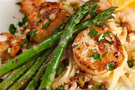 Scallop And Shrimp Scampi On Linguine Anthony Dunn Flickr