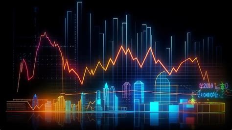 Premium AI Image | Stock market chart glowing in abstract style on ...