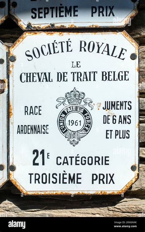 Plaque De Comp Tition De Tirant D Eau Belge Maill E De La Soci T