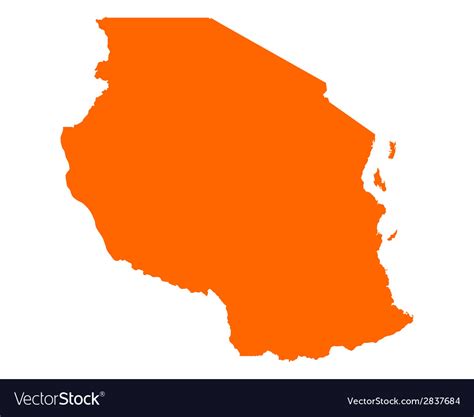 Map Of Tanzania Royalty Free Vector Image Vectorstock