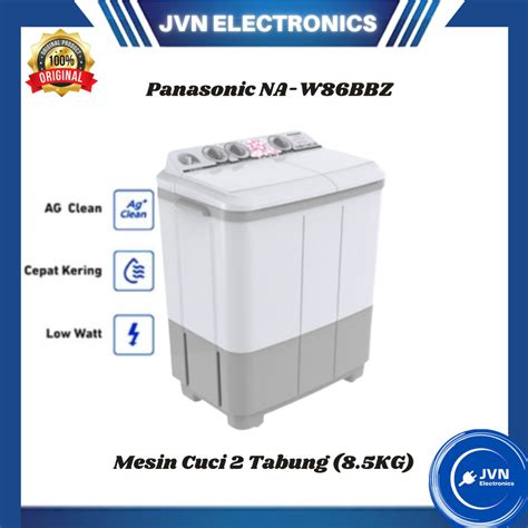 Jual Mesin Cuci 2 Tabung Panasonic NA W86BBZ 8 5KG Shopee Indonesia