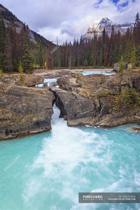 Kicking Horse River at Natural Bridge in Yoho National Park, British ...