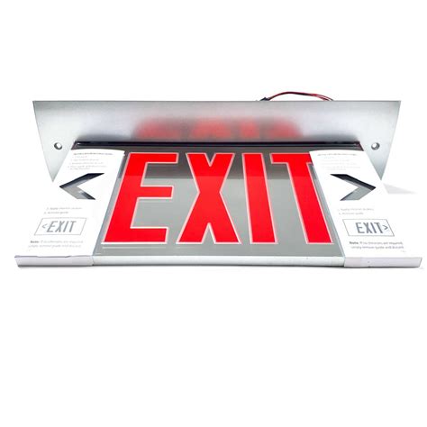 Cel 2 B Rm Ba R Mule Recessed Mount Edge Lit Led Exit Sign