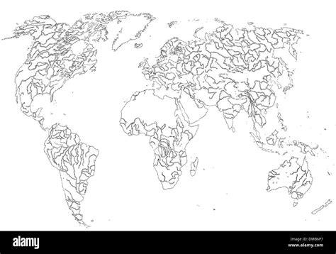 Vector De Mapa De America Del Norte Imágenes De Stock En Blanco Y Negro