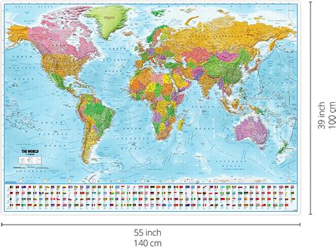 Carte Du Monde Legende Infini Photo