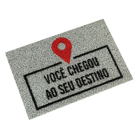 Tapete Capacho Divertido Voc Chegou Ao Seu Destino X Elo