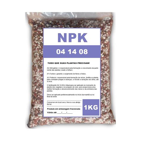 Adubo Fertilizante Npk 04 14 08 5 Kg Escorrega o Preço