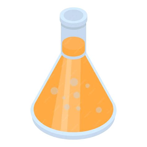 Premium Vector Chemical Flask Icon Isometric Of Chemical Flask Vector