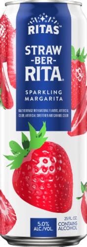 Ritas Straw Ber Rita Sparkling Margarita Single Can 25 Fl Oz Ralphs