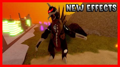 Roblox Kaiju Universe New Zombie Gigan Effects Youtube