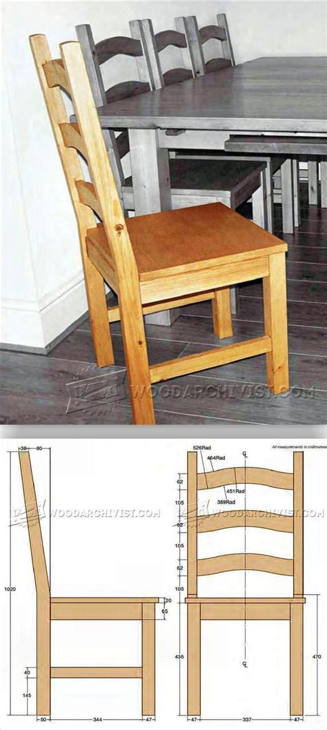 Pine Dining Chair Plans • Woodarchivist