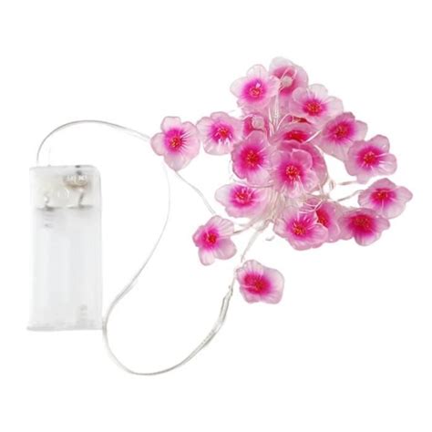 YOSOO Guirlande lumineuse à LED en forme de fleurs de cerisier étanche