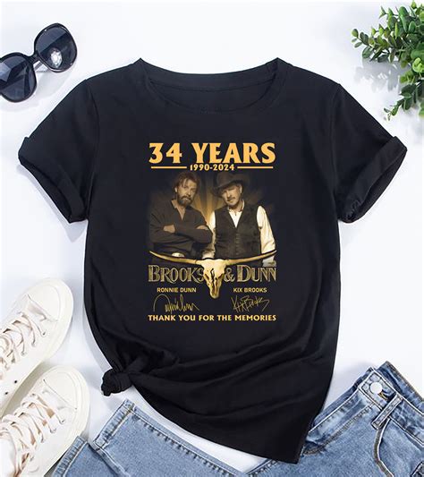 Brooks And Dunn 34 Years Shirt, Brooks and Dunn The Reboot 2024 Tour ...