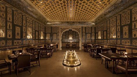 Jaipur This Opulent Restaurant Pays Homage To The Sheesh Mahal At Amer