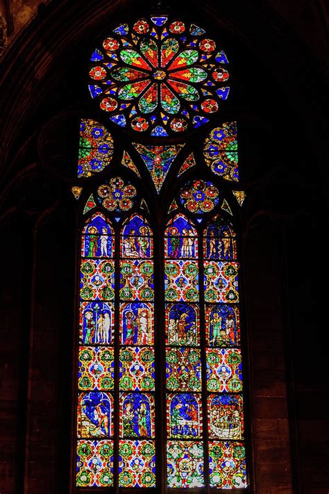 Stained Glass - Strasbourg Cathedral - Strasbourg France Photograph by ...