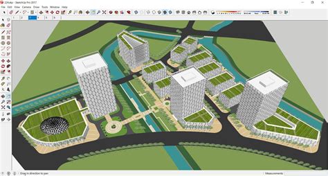 Sketchup Commercial Office Complex 224 3d Model Cgtrader