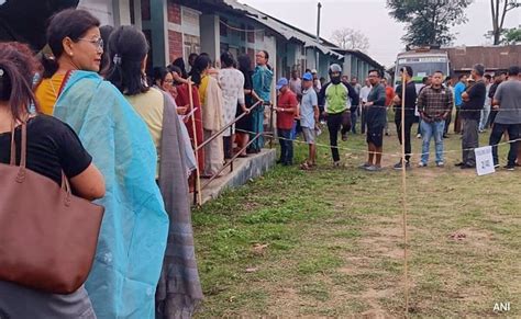 Repolling At 11 Manipur Polling Stations After Gunfire EVMs Destroyed