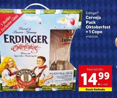 Promoção Cerveja erdinger em Lidl