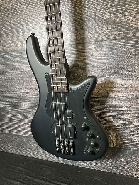 Schecter Stilletto Stealth Bass Guitar Charlotte Nc Reverb