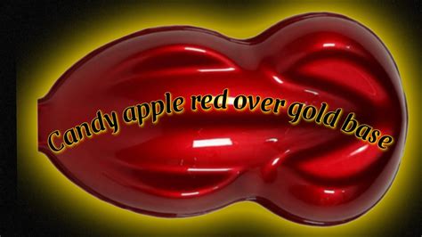 Auto Paint Hq Candy Apple Red Over Gold Almost Time Youtube