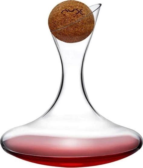 Nude 16025 Oxygen Serisi Kristal Mantar Kapaklı Şarap Karafı 1750Cc idefix