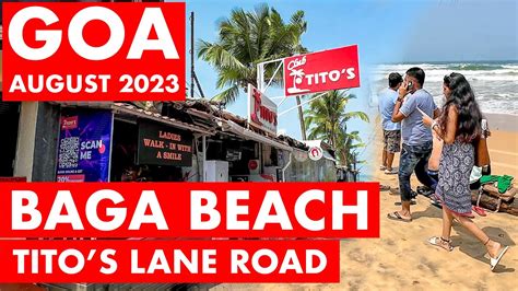 Goa Baga Beach August Titos Lane Goa Vlog Situation