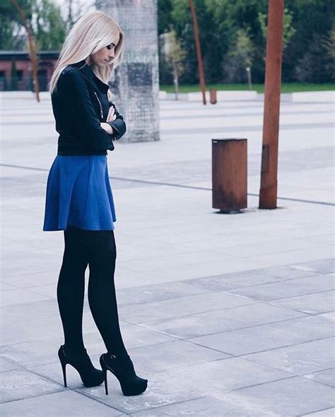 14 Ideas To Wear Opaque Black Tights Women S Footwear Online