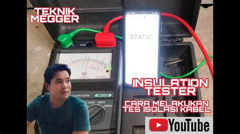 Uji Isolasi Kabel Megger Test Atau Insulation Test YouTube