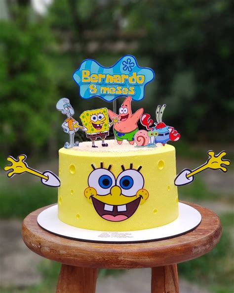 Bolo Do Bob Esponja Como Fazer Ideias Divertidas Para Festa Artofit