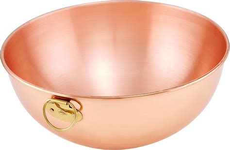 12 Inch Diameter Solid Copper Beating Bowl 5 Quart Mixing Bowls Home And Kitchen