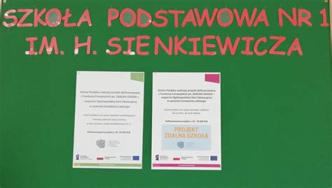 Projekt ZDALNA SZKOŁA Szkoła Podstawowa nr 1 im H Sienkiewicza w Czańcu