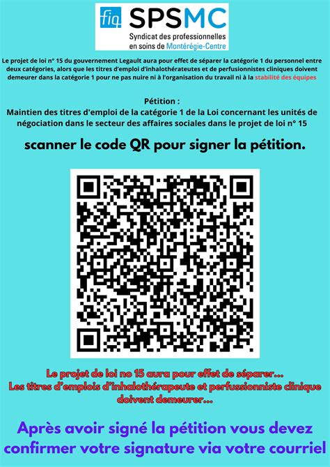 Code Qr Pour Signer La P Tition Syndicat Des Professionnelles En