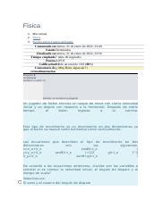 autocalificable sem3 fisica docx Física 1 Mis cursos 2 Física 3