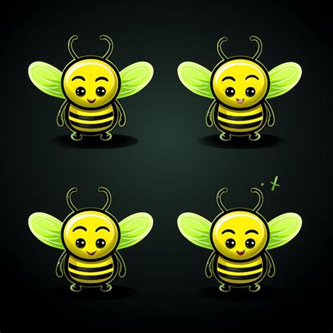 Premium Ai Image Neon Design Of Bee Face Icon Emoji With Buzzy