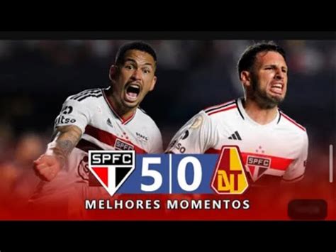 São Paulo 5x0 Tolima sul americana 2023 melhores momentos YouTube