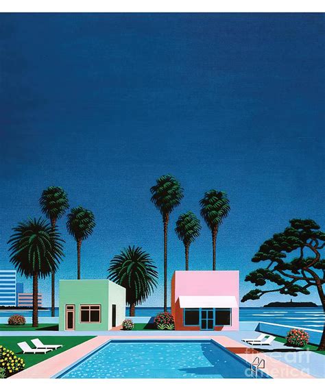 Hiroshi Nagai Vaporwave Aesthetic Wallpaper Painting by Ward Isaac | Fine Art America