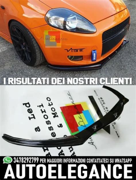 SPLITTER SPOILER SOUS Pare Choc Avant Fiat Grande Punto Punto Evo Abs