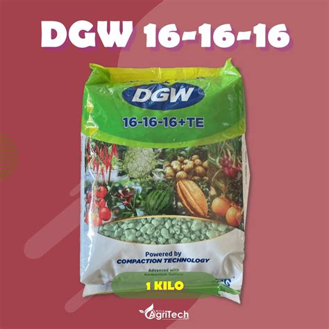 Jual PUPUK NPK DGW 16 16 16 TE ISI 1 KG KEMASAN PABRIK BUAH BUNGA ASLI