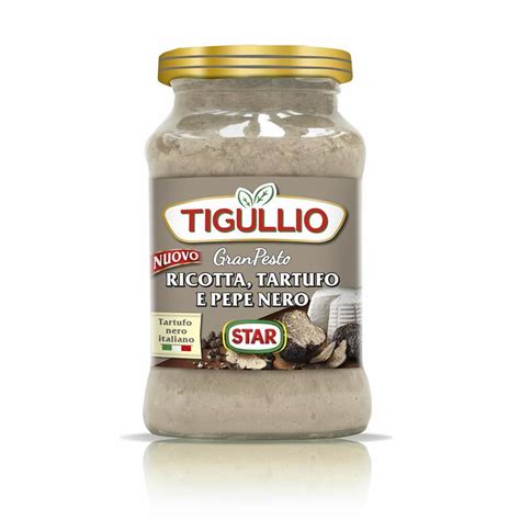 GRAN PESTO TIGULLIO STAR RICOTTA TARTUFO E PEPE NERO VASETTO 185 GR