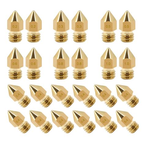 Creality 24Pcs Brass Mk8 Nozzle Print Head Only 12 99