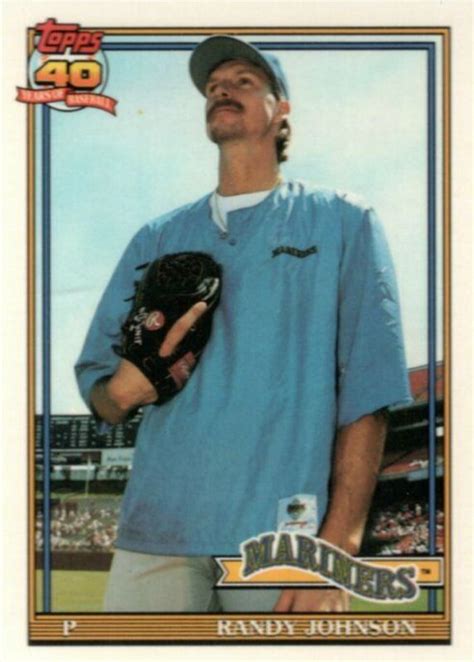 Randy Johnson 1991 Topps Tiffany 225 Base Price Guide Sports Card