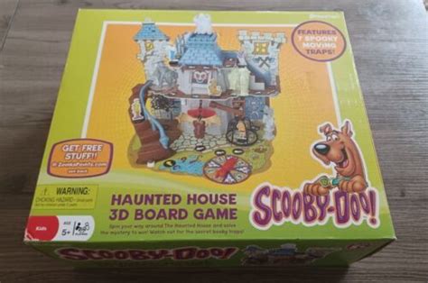 Scooby Doo Haunted House 3d Board Game Pressman 2009 100 Complete