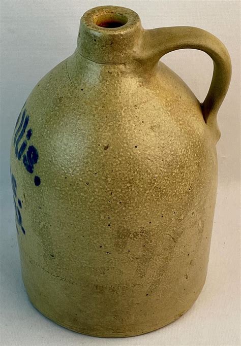 Lot Antique C 1870 Co Operative Pottery Co Lyons Ny 1gallon N