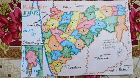 How To Draw Maharashtra Map SAAD YouTube