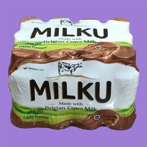 Jual Susu UHT Milku COklat Premium 200ml 12 Botol Pack Shopee Indonesia