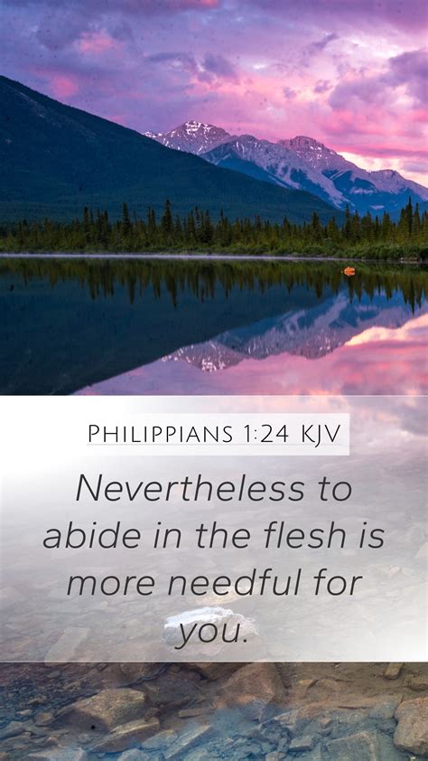 Philippians Kjv Mobile Phone Wallpaper Nevertheless To Abide In